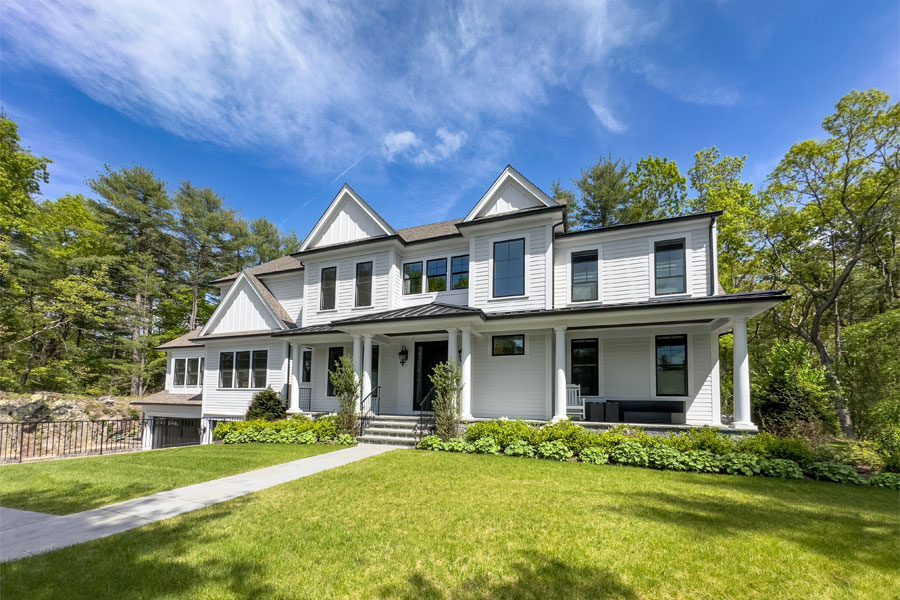 Image of a beautiful New England style home