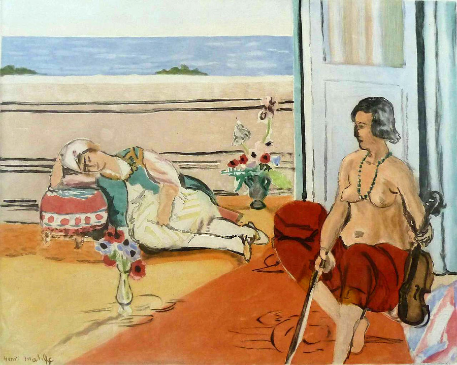 Odalisque on the Terrace by Henri Matisse. Image source: WikiArt (public domain)